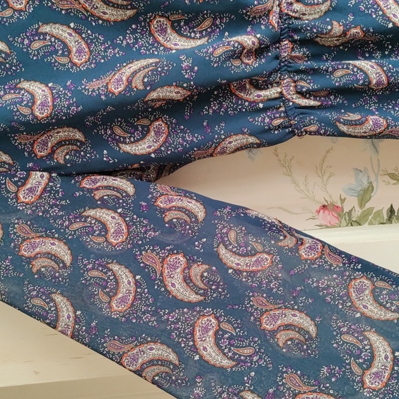 DR2 Blue Paisley Midi Dress - Picture 3 of 10